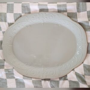 Lenox French Perle Oval Serving Platter